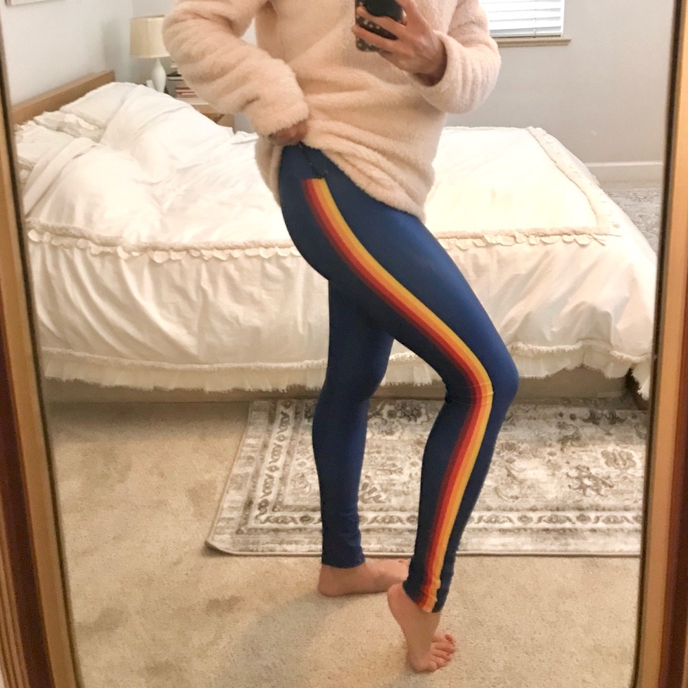 Goldsheep Retro Rainbow Leggings size M